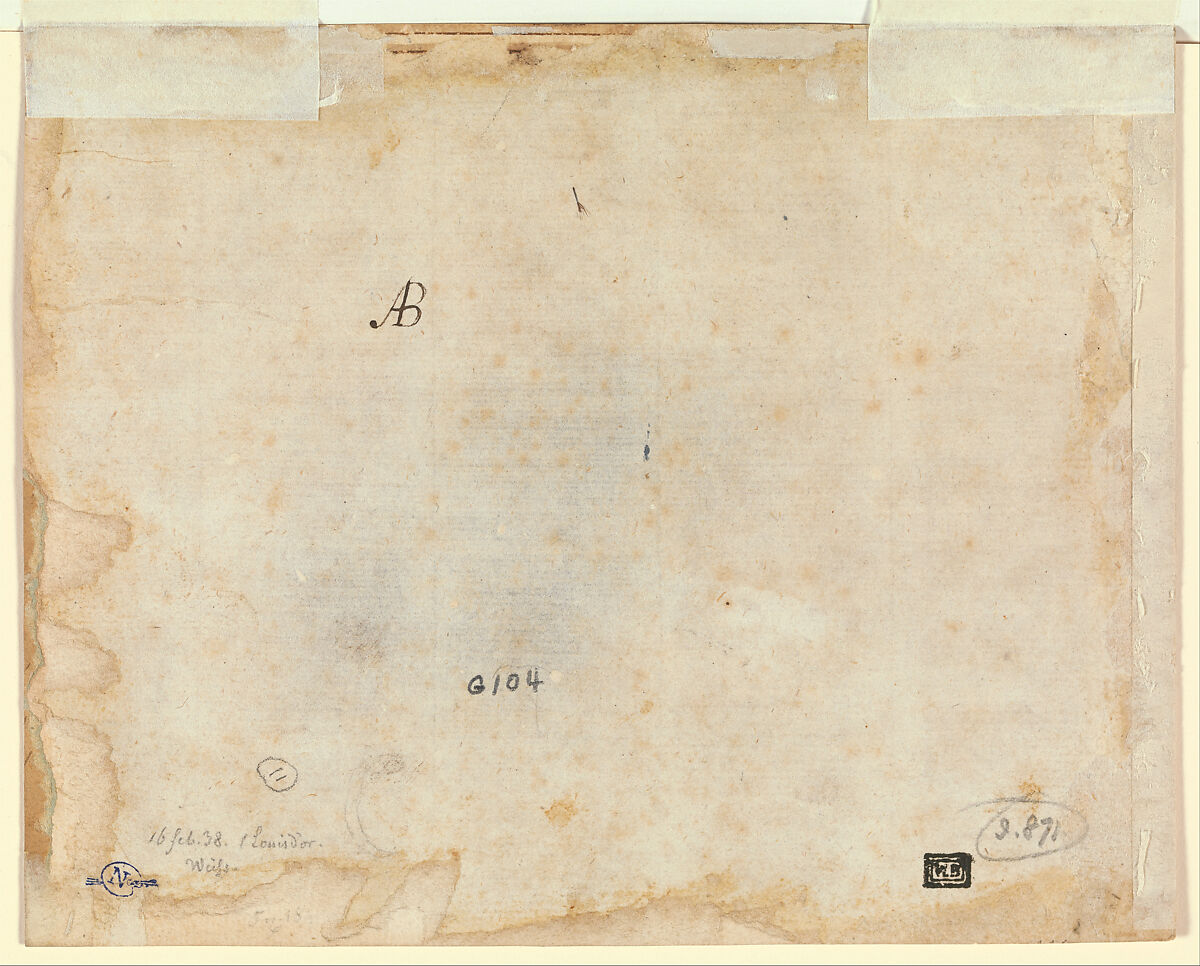 The Last Communion of Saint Jerome, Workshop of Botticelli (Alessandro di Mariano Filipepi) (Italian, Florence 1444/45–1510 Florence), Pen and brown ink, brown wash, traces of black chalk.