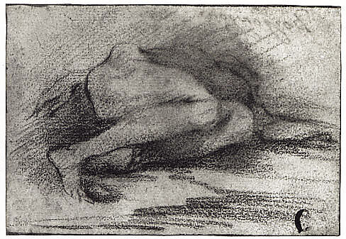 Recumbent Nude, Emilia (1600–1629) (?), Red chalk
