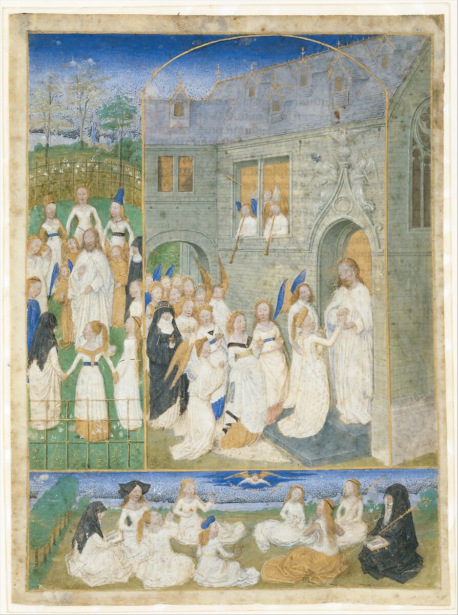 The Holy Virgins Greeted by Christ as They Enter the Gates of Paradise