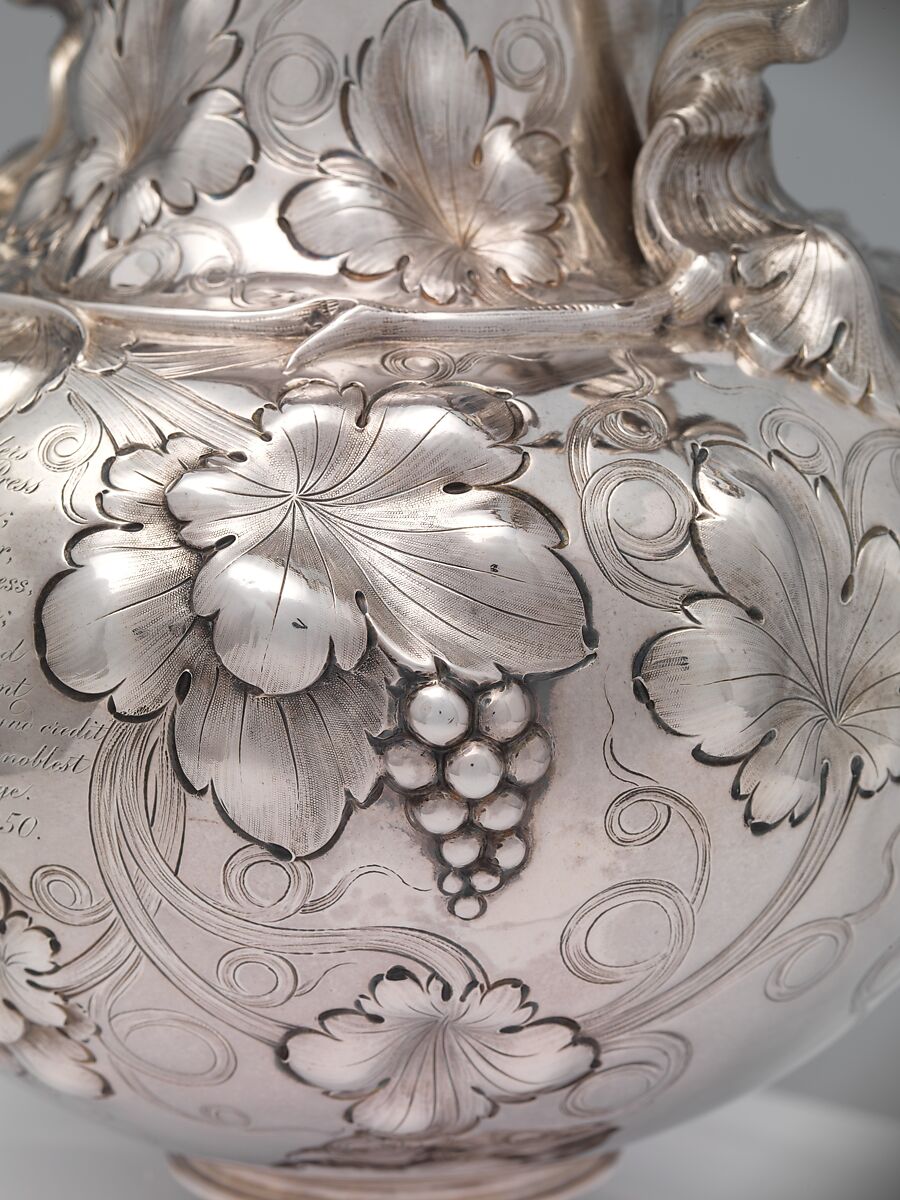 Teakettle, John C. Moore (ca. 1802–1874), Silver, American