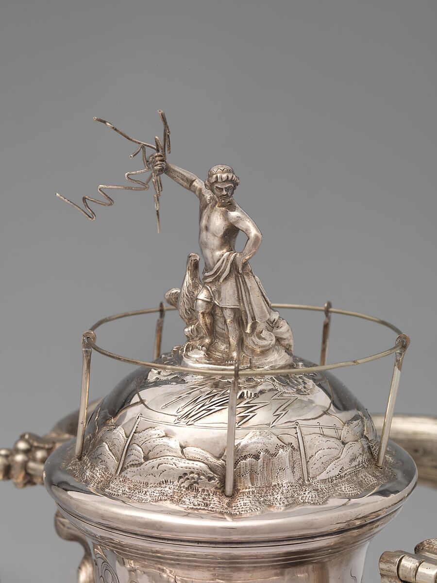 Teakettle, John C. Moore (ca. 1802–1874), Silver, American