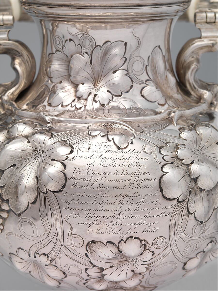 Teakettle, John C. Moore (ca. 1802–1874), Silver, American