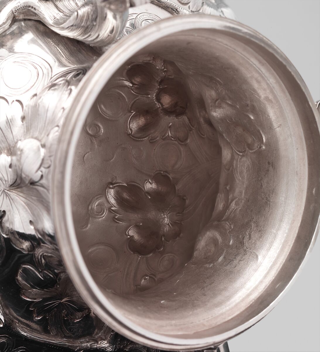 Teakettle, John C. Moore (ca. 1802–1874), Silver, American