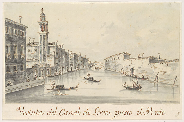 The Rio dei Greci, with the Ponte della Pieta in the Distance
