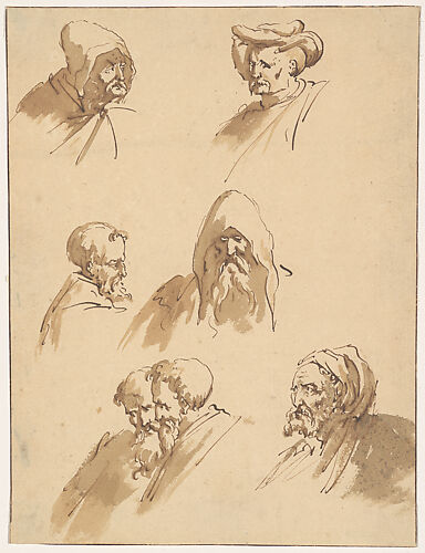 Seven Male Heads