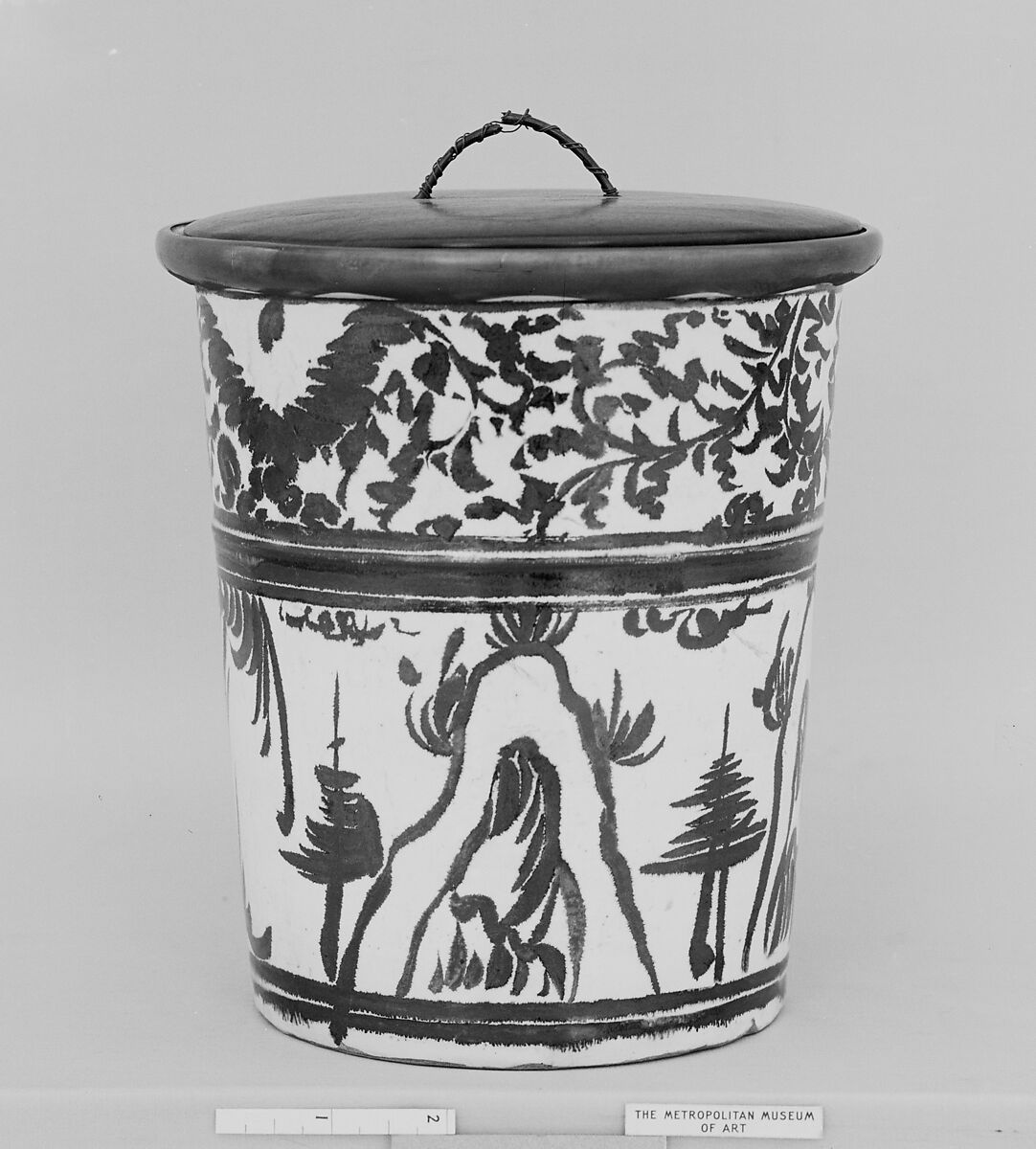 Water Pot, Clay decorated on a white glaze (Kyoto ware), Japan 