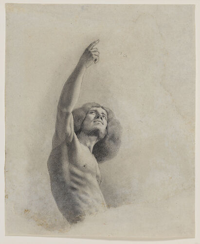 Self-Portrait with Upraised Arm