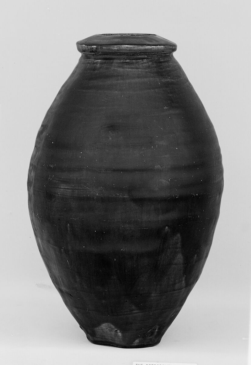 Jar, Pottery covered with glaze (Kyoto ware), Japan 