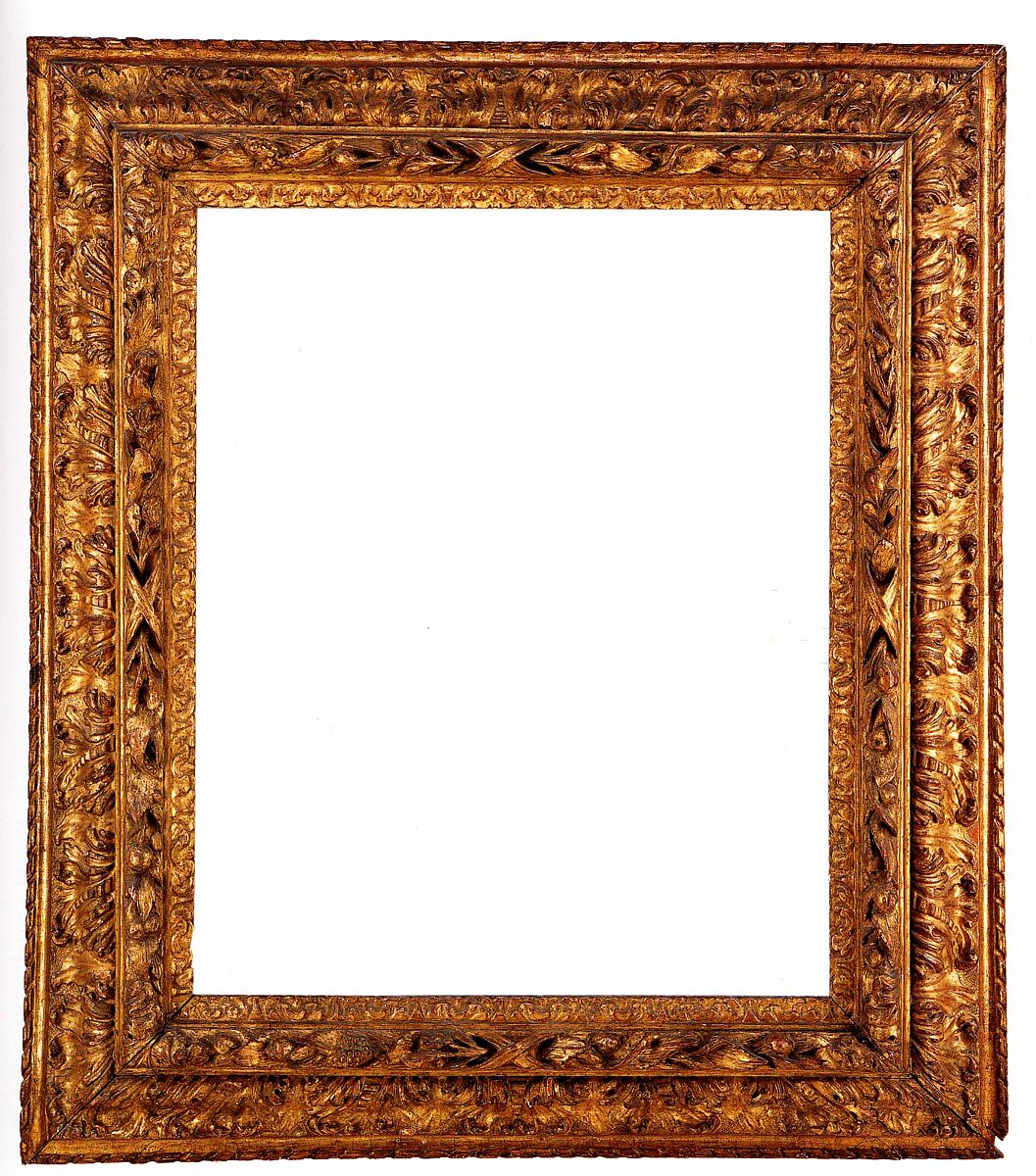 Reverse frame, Poplar. Mitered. Gilt; brown-orange bole. , Southern Italian or Bolognese 