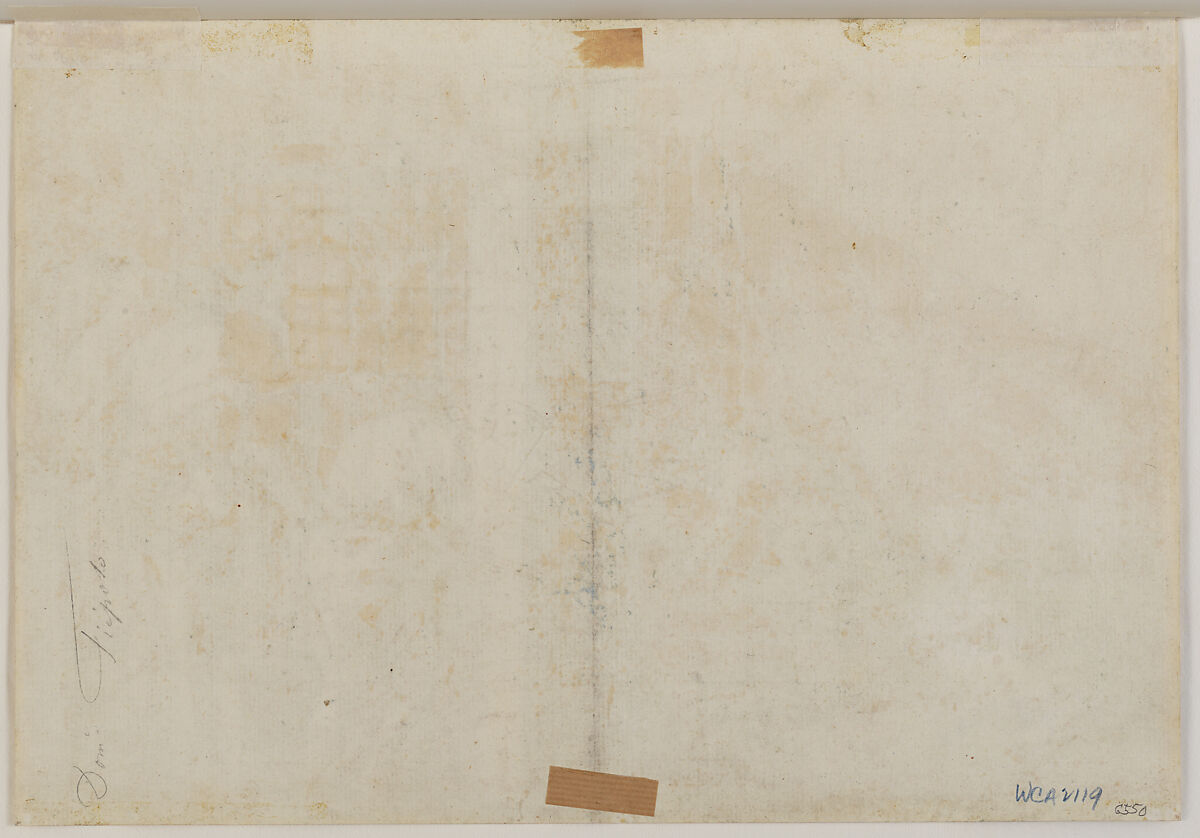 The Leopards' Cage at the Menagerie, Giovanni Domenico Tiepolo (Italian, Venice 1727–1804 Venice), Pen and brown ink, brown wash, over black chalk