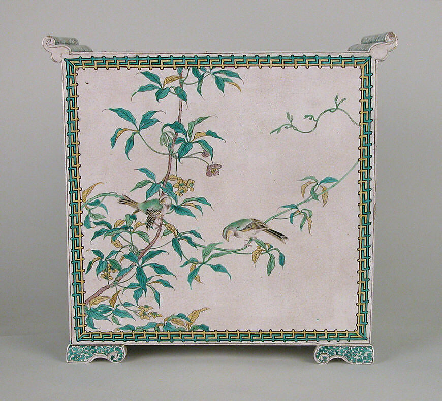 Cabinet, Genemon, Porcelain decorated in enamels (Hizen ware, Kutani type), Japan