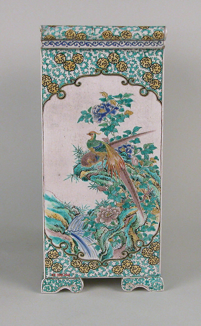 Cabinet, Genemon, Porcelain decorated in enamels (Hizen ware, Kutani type), Japan