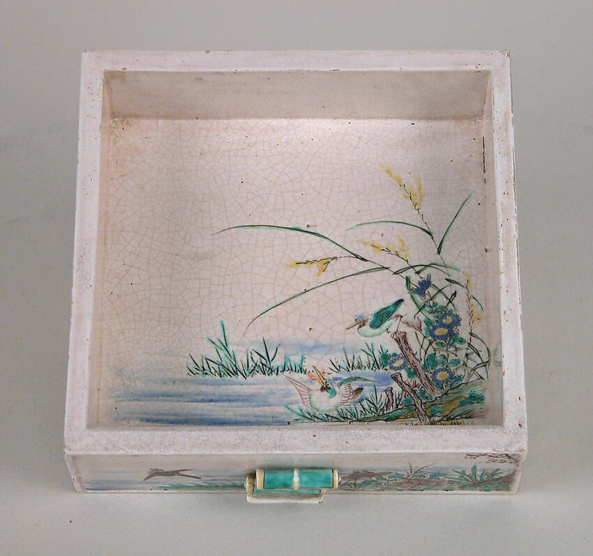 Cabinet, Genemon, Porcelain decorated in enamels (Hizen ware, Kutani type), Japan