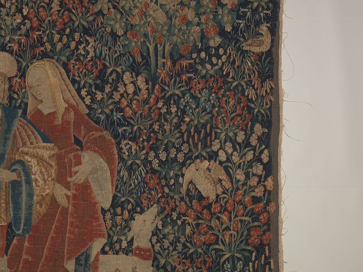 The Falcon Hunt, Wool, and silk in slit tapestry weave with some non-horizontal or eccentric wefts., Southern Netherlands