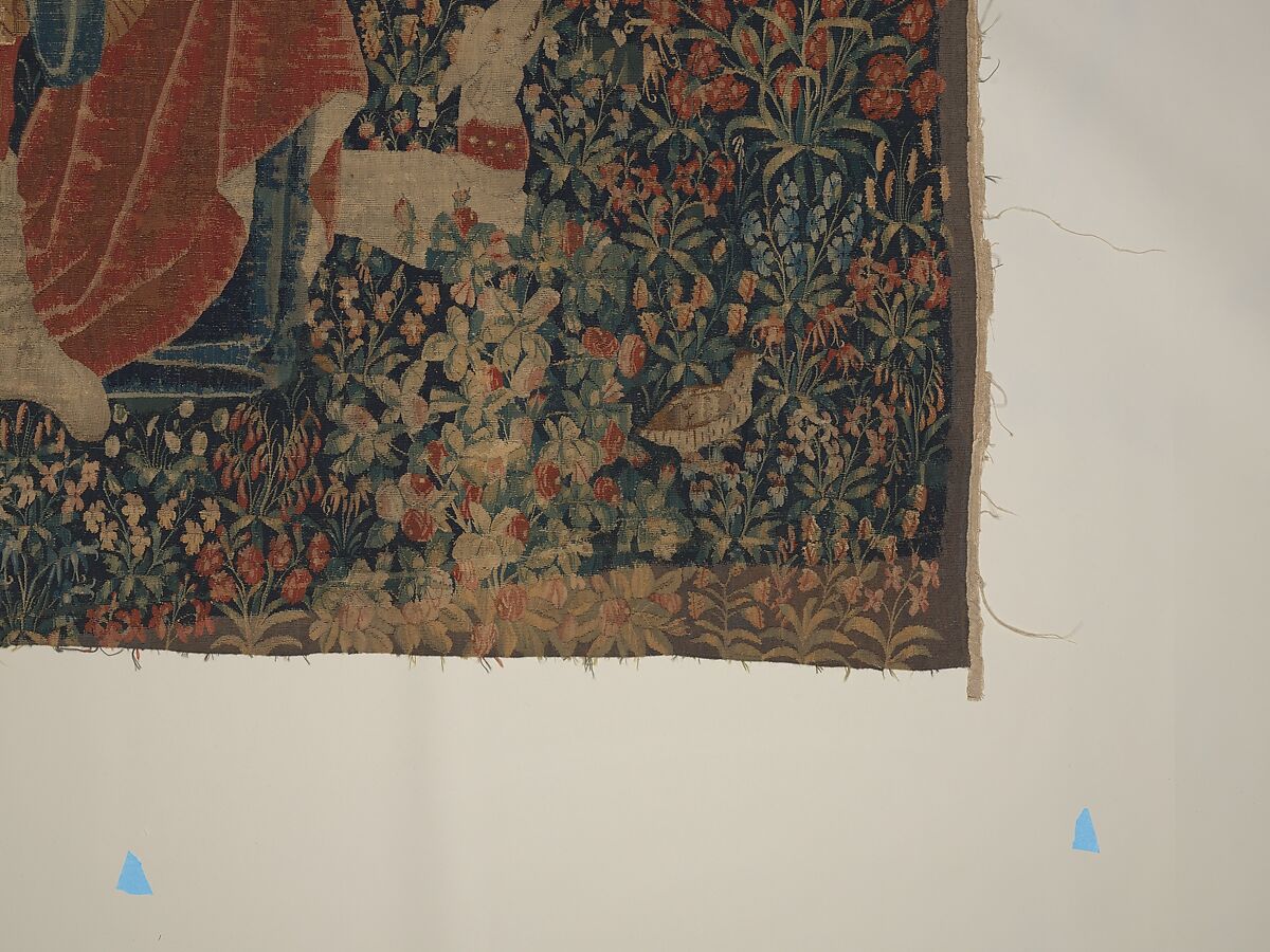 The Falcon Hunt, Wool, and silk in slit tapestry weave with some non-horizontal or eccentric wefts., Southern Netherlands
