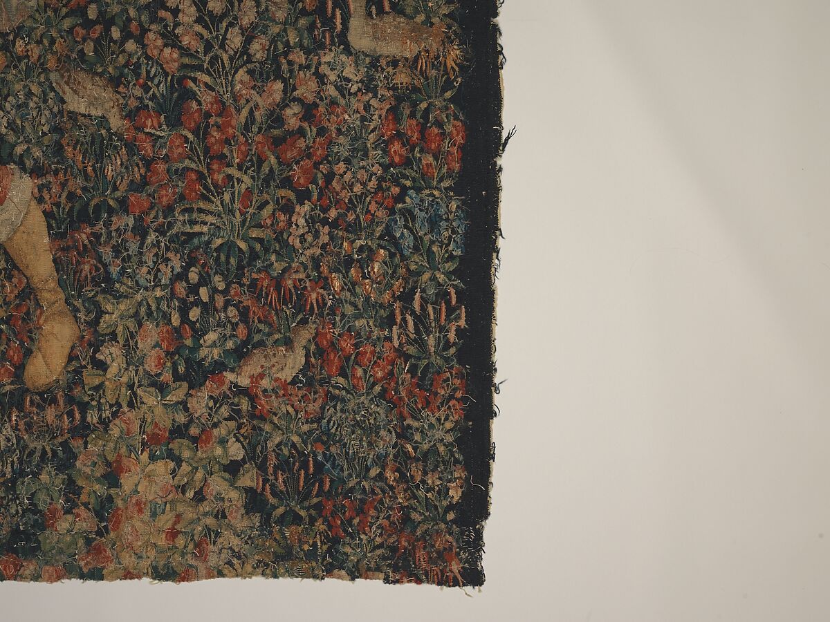 The Falcon Hunt, Wool, and silk in slit tapestry weave with some non-horizontal or eccentric wefts., Southern Netherlands