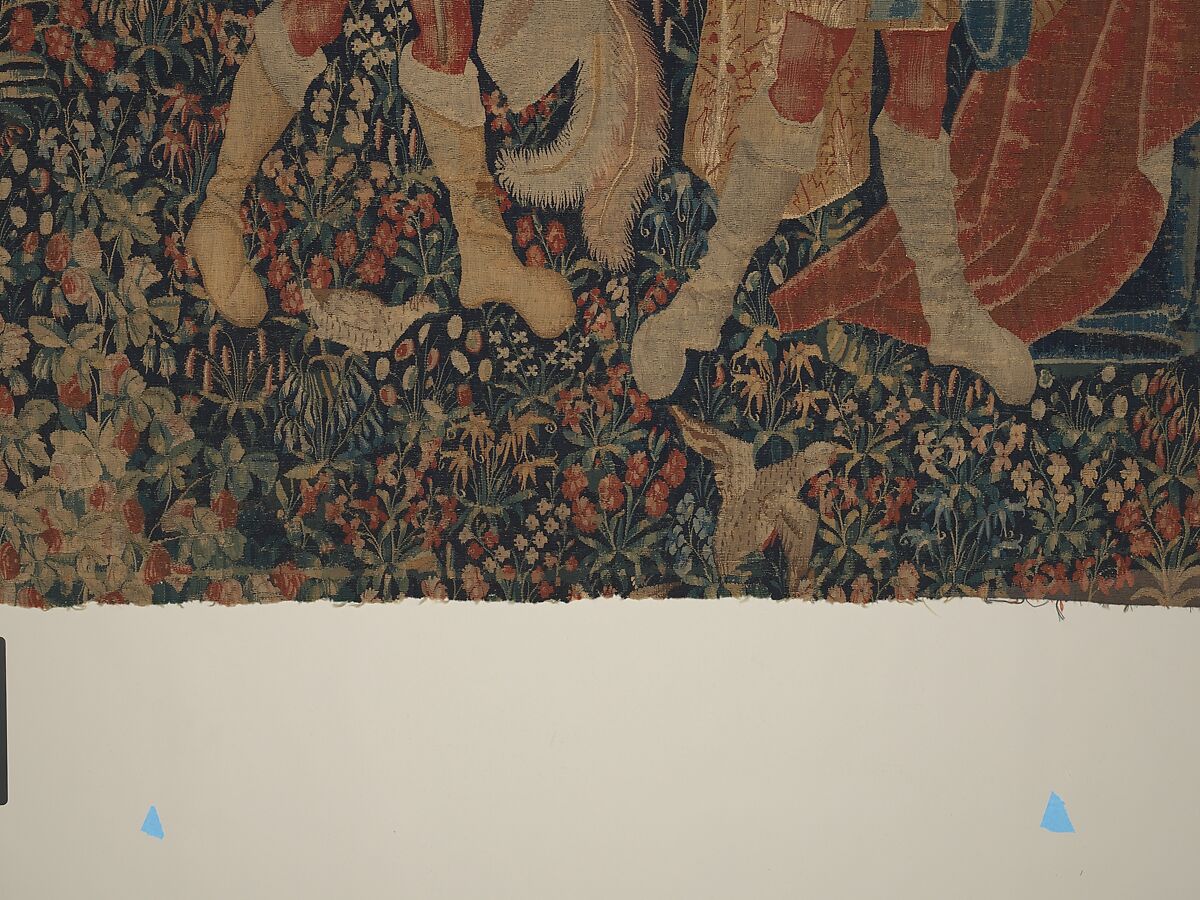 The Falcon Hunt, Wool, and silk in slit tapestry weave with some non-horizontal or eccentric wefts., Southern Netherlands