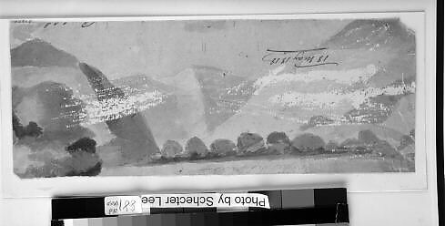 Landscape with Boy Fishing, British Follower or pupil of John Crome (British, Norwich 1768–1821 Norwich), Watercolor over graphite on ribbed white paper