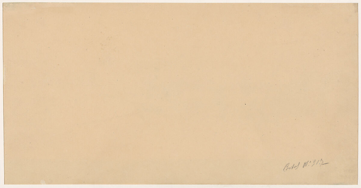 The Palatine Hill, Rome, Camille Corot (French, Paris 1796–1875 Paris), Graphite on tan wove paper