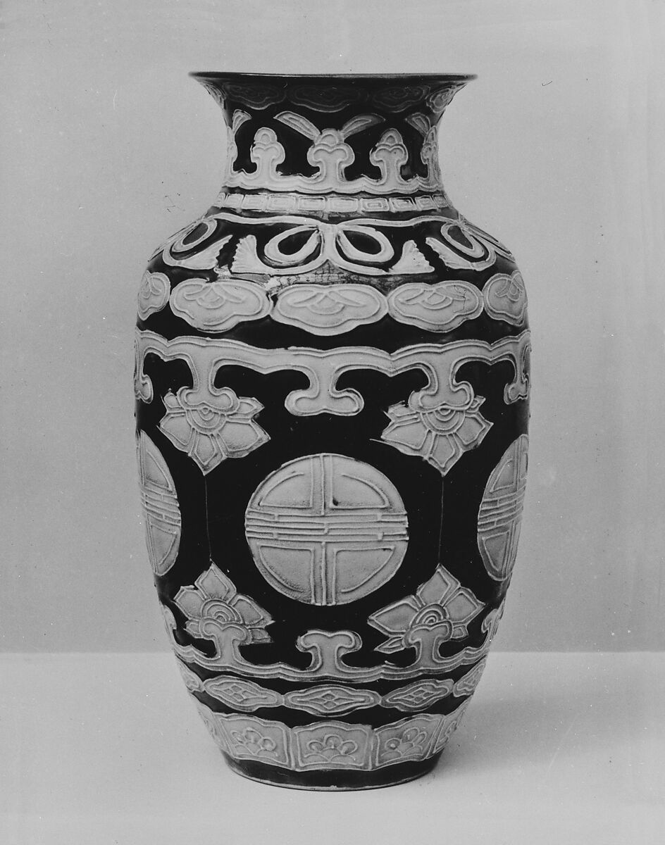 Vase, Stoneware (Kairakuen ware), Japan 