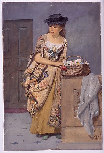Costumed Woman with Vegetables