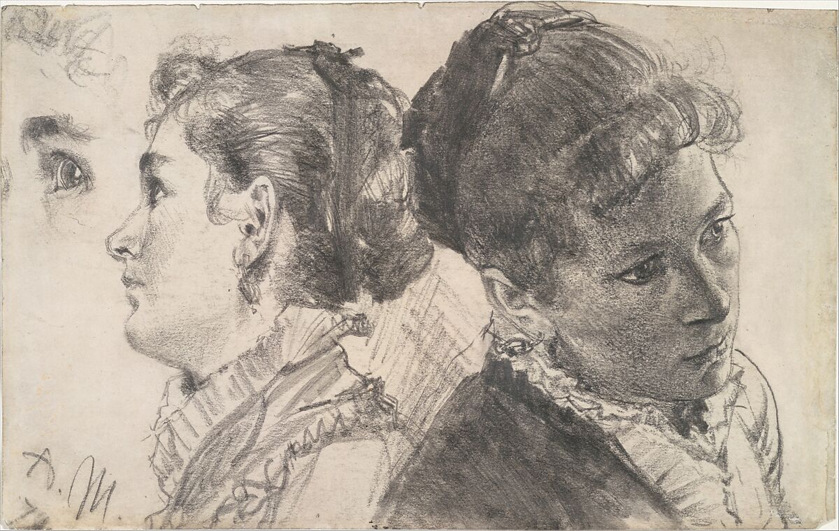 Adolph Menzel Studies Of A Young Woman The Metropolitan Museum Of Art   Main Image