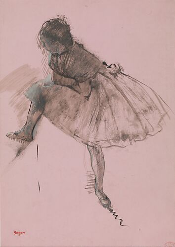 Study of a Ballet Dancer (recto); Two Studies of Dancers (verso)