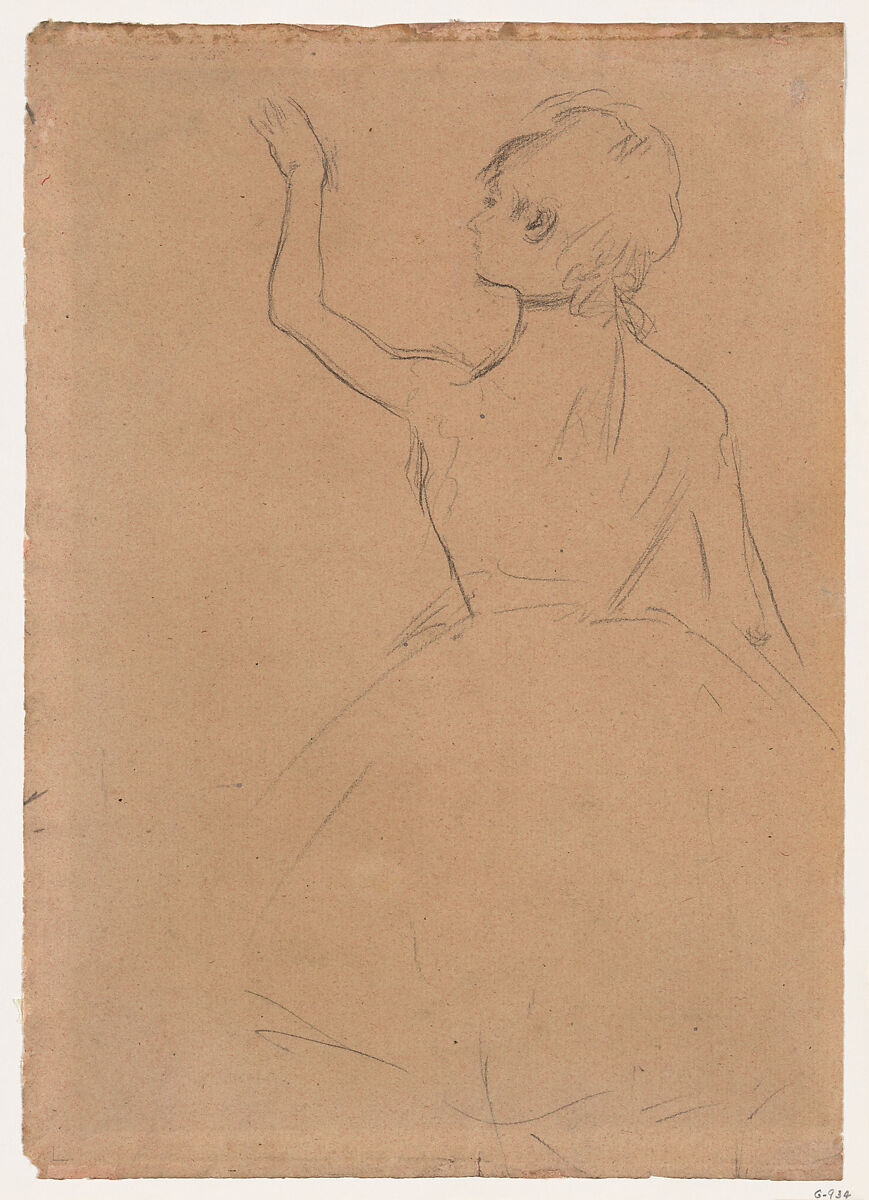 EDGAR DEGAS (1834-1917) Dancer from the back signed De…