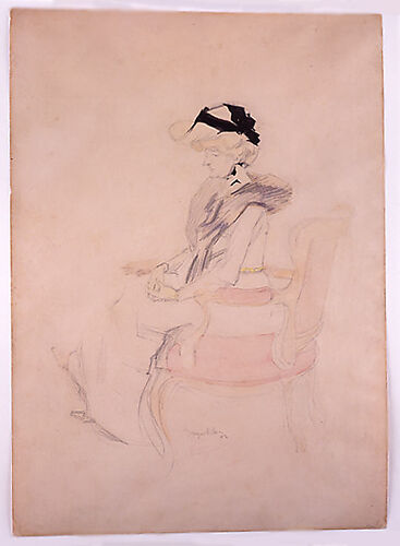 Seated Lady with Hat