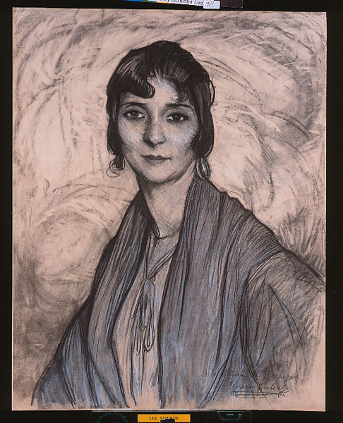 The Gypsy Agustina: a Drawing Dedicated to "Señora de Kerrigan", Ignacio Zuloaga (Spanish, Eibar 1870–1945 Madrid), Charcoal 