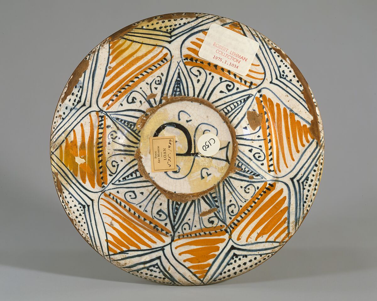 Plate (tagliere), Maiolica (tin-glazed earthenware), Italian, probably Deruta