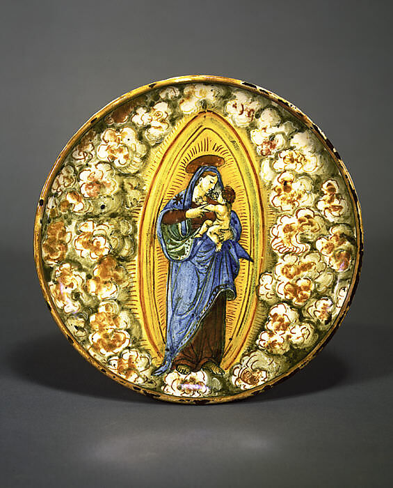 Dish (coppa), Lustered by Maestro Giorgio Andreoli (Italian (Gubbio), active first half of 16th century), Maiolica (tin-glazed earthenware)