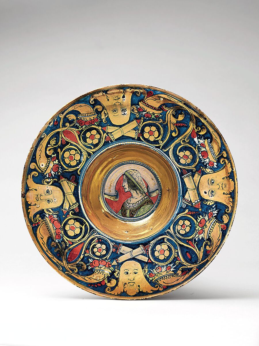 Plate (tondino), probably Maestro Giorgio Andreoli (Italian (Gubbio), active first half of 16th century), Maiolica (tin-glazed earthenware)