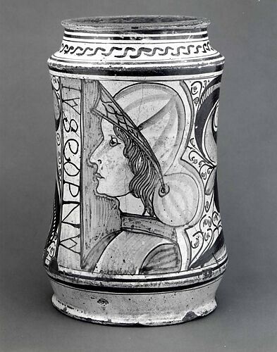 Maiolica: Apothecary jar (albarello)