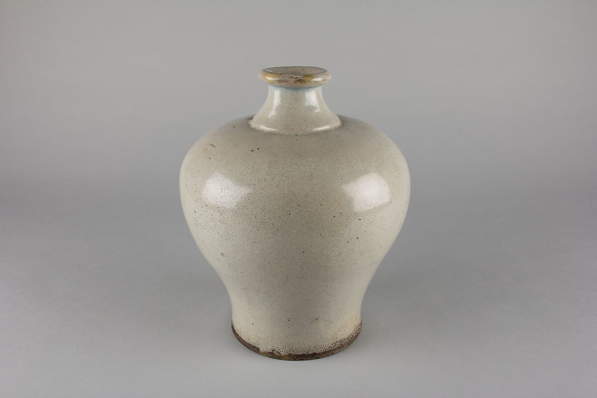 Meiping vase, Stoneware with crackled glaze (Shiwan ware), China 