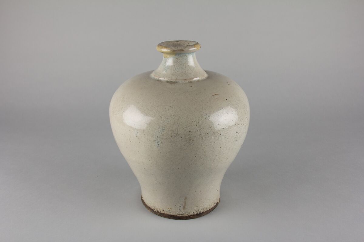 Meiping vase, Stoneware with crackled glaze (Shiwan ware), China