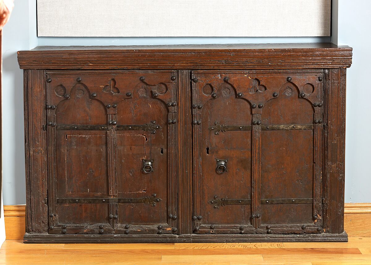 Cabinet, Walnut, iron., Italian, Umbria and American (United States) 