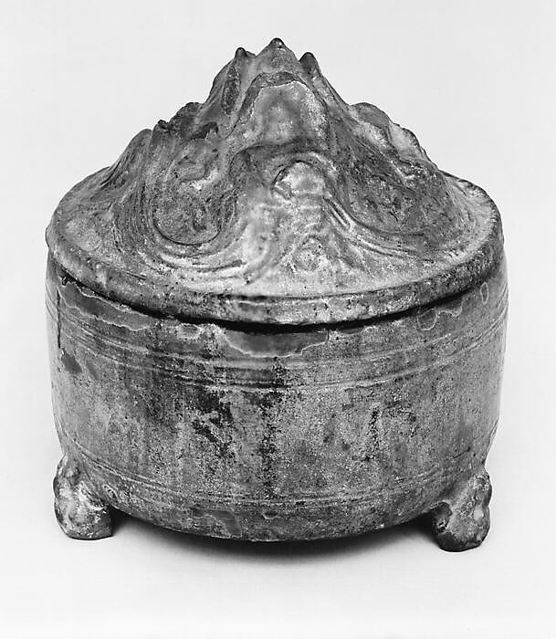 中国漢時代灰釉壺 A ceramic jar HAN dynasty - 陶芸