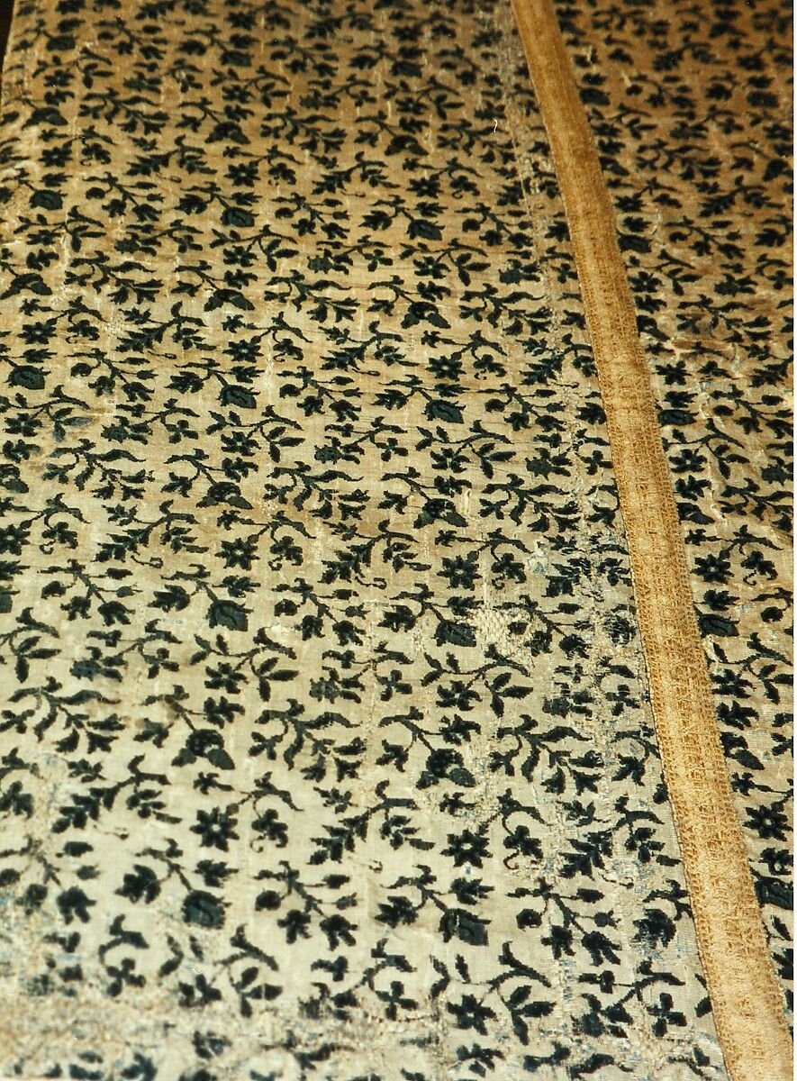 Panel, silk; linen, Italian or French 