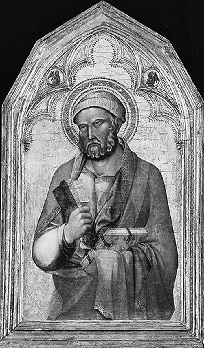 Engaged molding on a polyptych panel, Siena, Poplar. Gilt; deep brown-orange bole., Italian, Siena