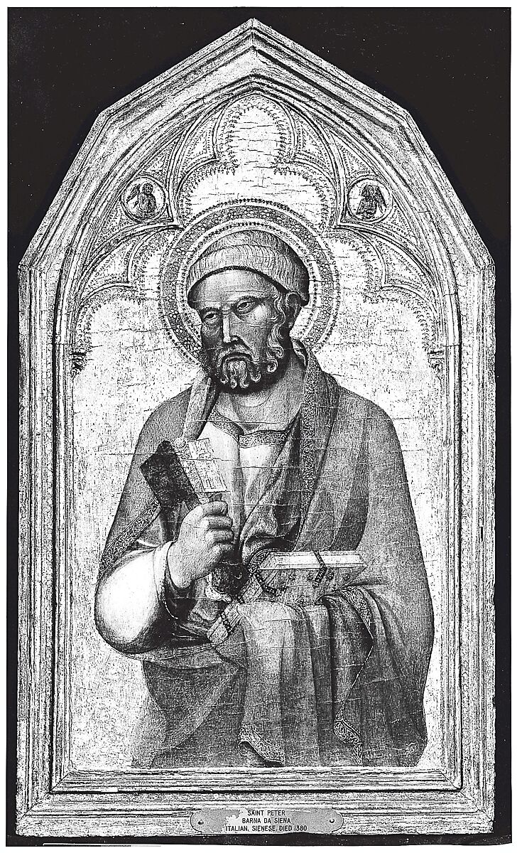 Engaged molding on a polyptych panel, Siena, Poplar. Gilt; deep brown-orange bole., Italian, Siena