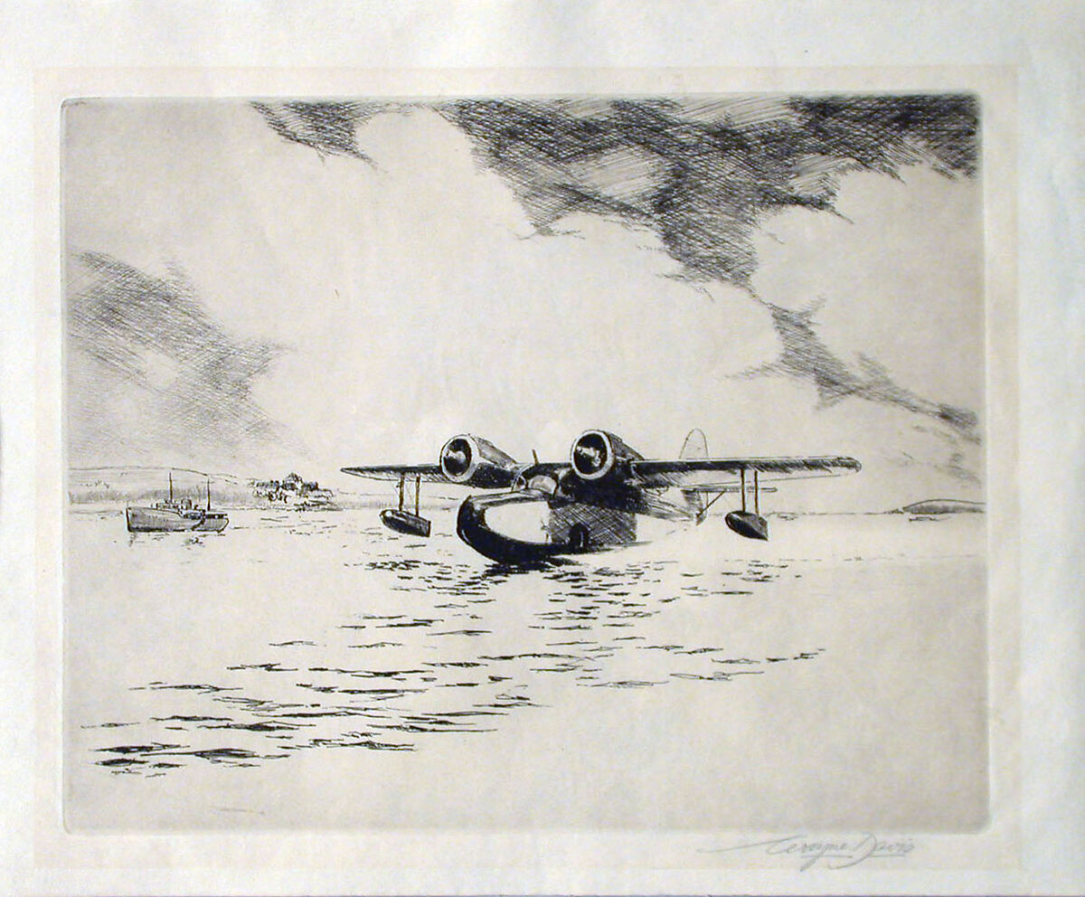 Seaplane, Wayne Davis (American, 1904–1988), Print 