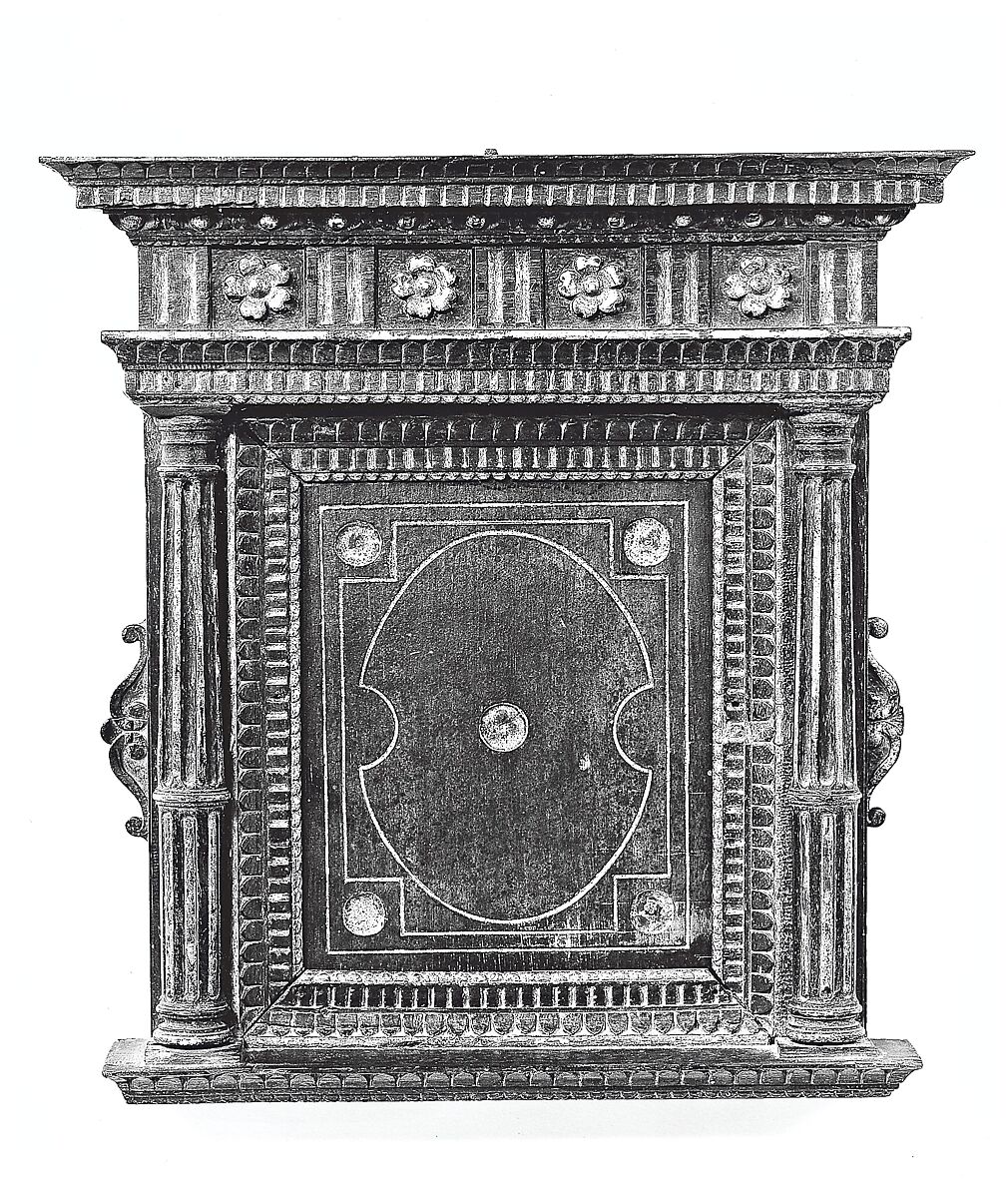 Tabernacle Frame, Poplar and walnut, Italian, Tuscan 