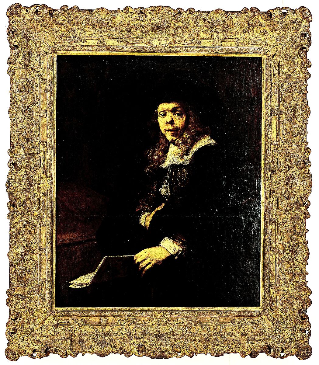 Ogee frame, Oak lower moldings; lime upper moldings. Carved, gilt; brown-orange bole., French