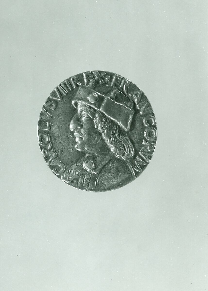 Medal:  Charles VIII, Bronze (Copper alloy with warm brown patina)., Italian or French 