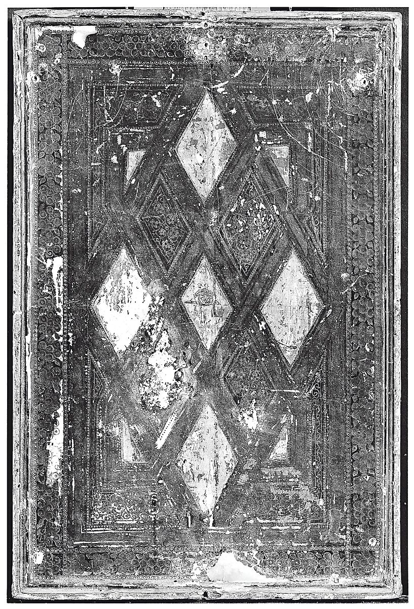 Engaged cassetta frame on a polyptych panel, Siena, Poplar. Mitered. Gilt; brown-orange bole., Sienese