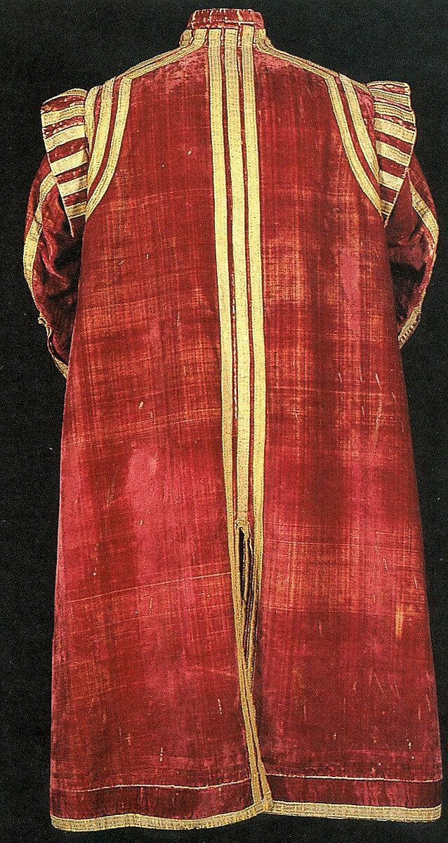 Man's Robe, Silk; metal; linen, Italian or British
