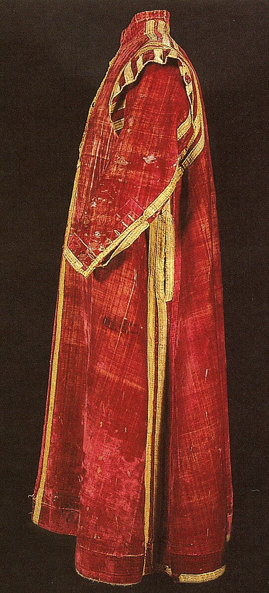 Man's Robe, Silk; metal; linen, Italian or British