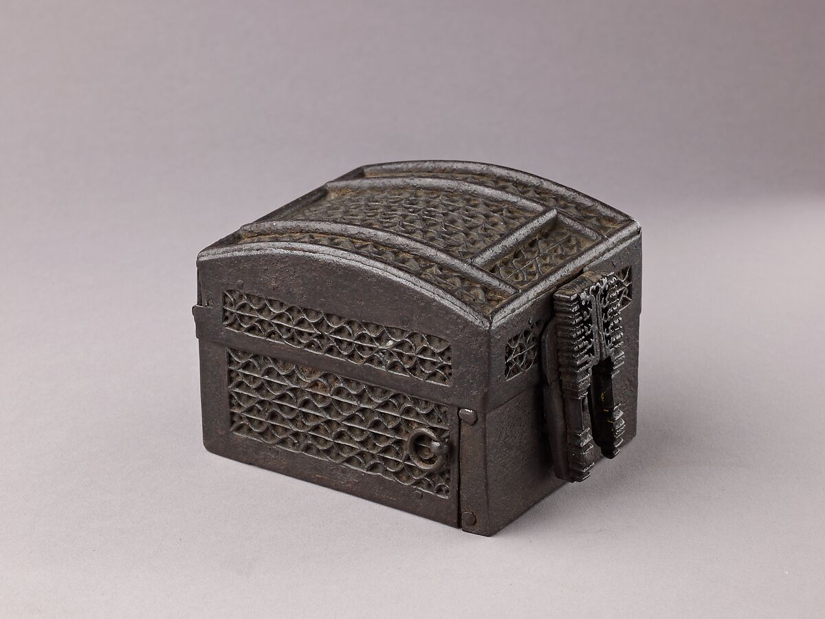 Coffret à mailles, Wood, wrought iron, French