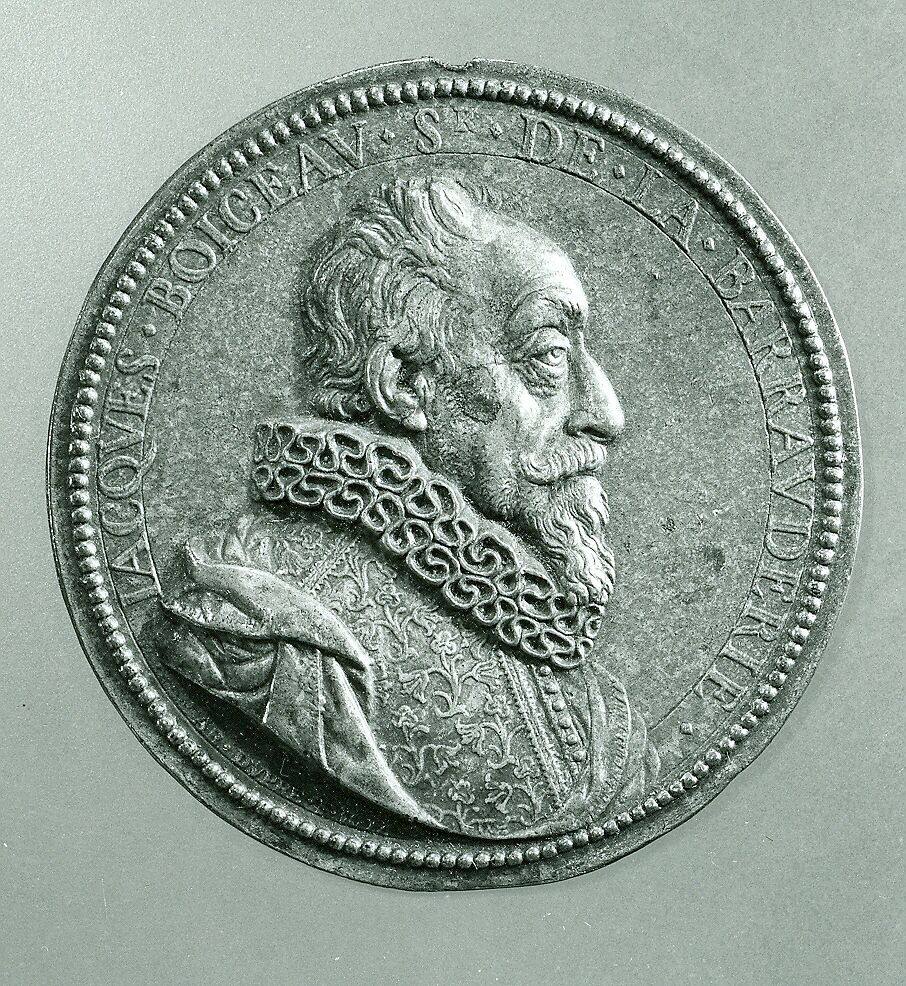 Portrait medal of Jacques Boyceau (obverse); Allegory of the Cycle of Life (reverse), Abraham Dupré (1604–1647)  , Paris, Bronze (copper alloy with reddish brown cuprite patina), French